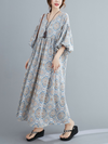 Women's Stylish Spring and Summer Printed Smock Dress