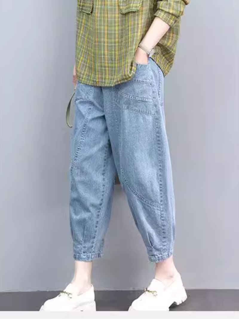 Women's Relaxed Fit Soft Casual Loose Harem Pants Bottom