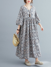 Women's Stylish Spring and Summer Printed Smock Dress