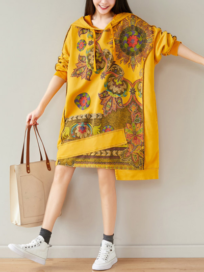 Women's Yellow Hoodie Drees