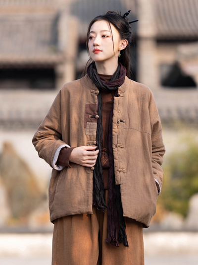 Women's Vintage Comfort and Style Disc Button Coat