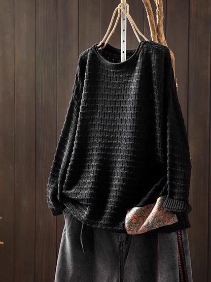 Women's Black Sweater Top
