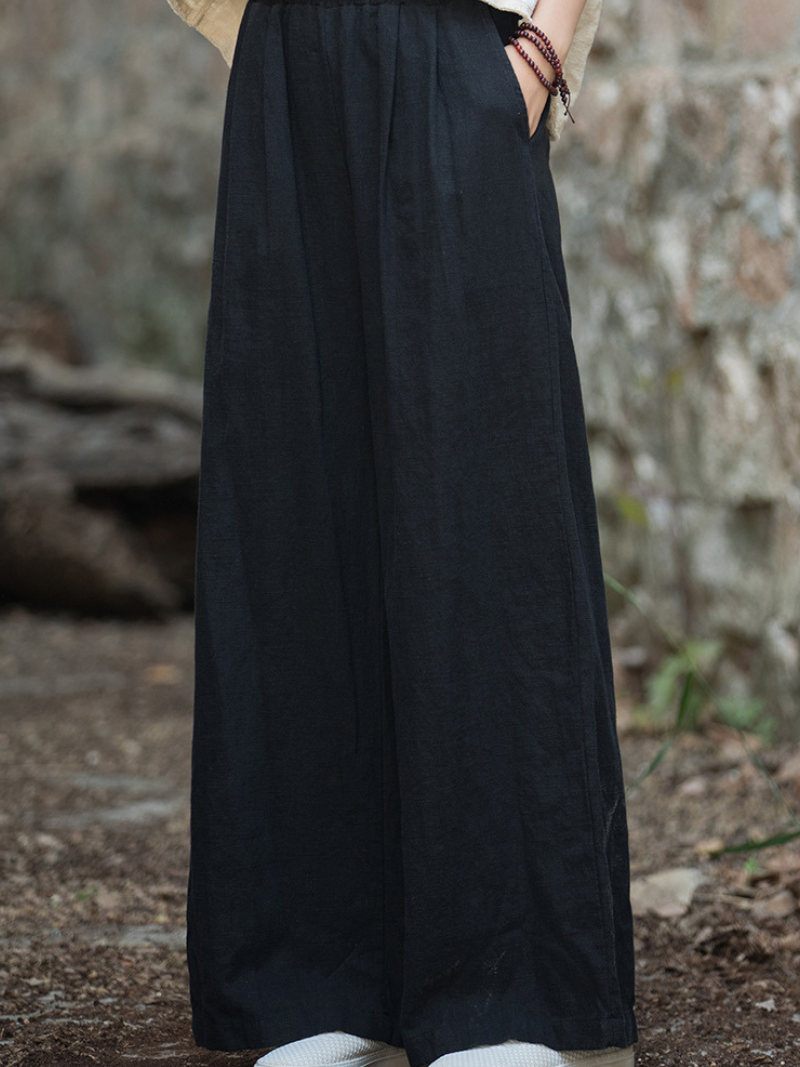 Women's Black wide-leg  Bottom 