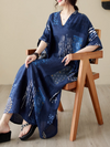 Women's Blue Kaftan Dress