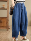 Women's Retro Loose Casual Wide Leg Pants Bottom