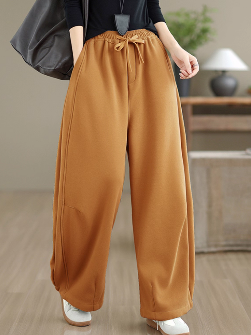 Elevated Wide-Leg Women’s Sweatpants, Fleece Warmth with High-Rise Ease Everyday Style