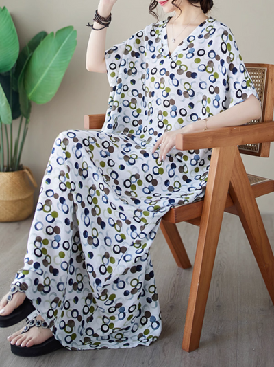 Women's  Printed Kaftan dress