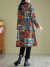 Women's Vintage Charm Hooded Loose Windbreaker Coat