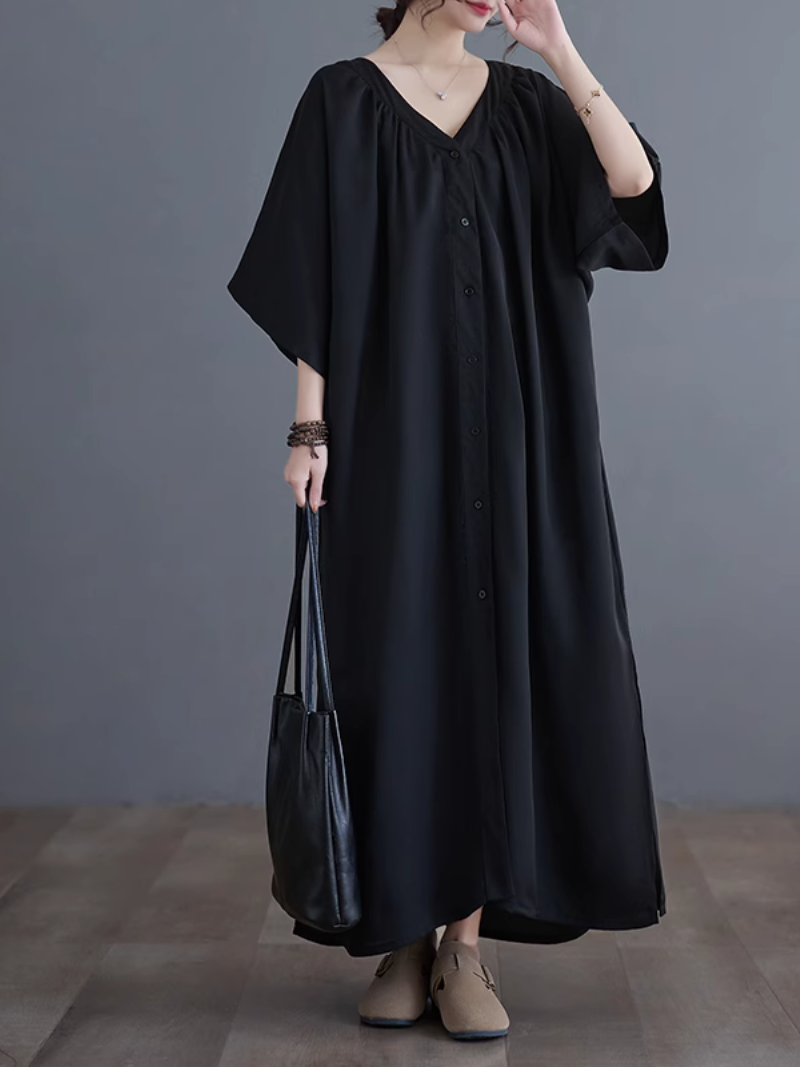 Women's Black A-Line dress