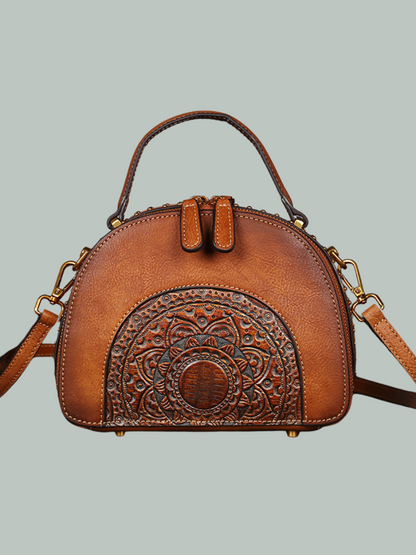 Brown women's Leather Bag