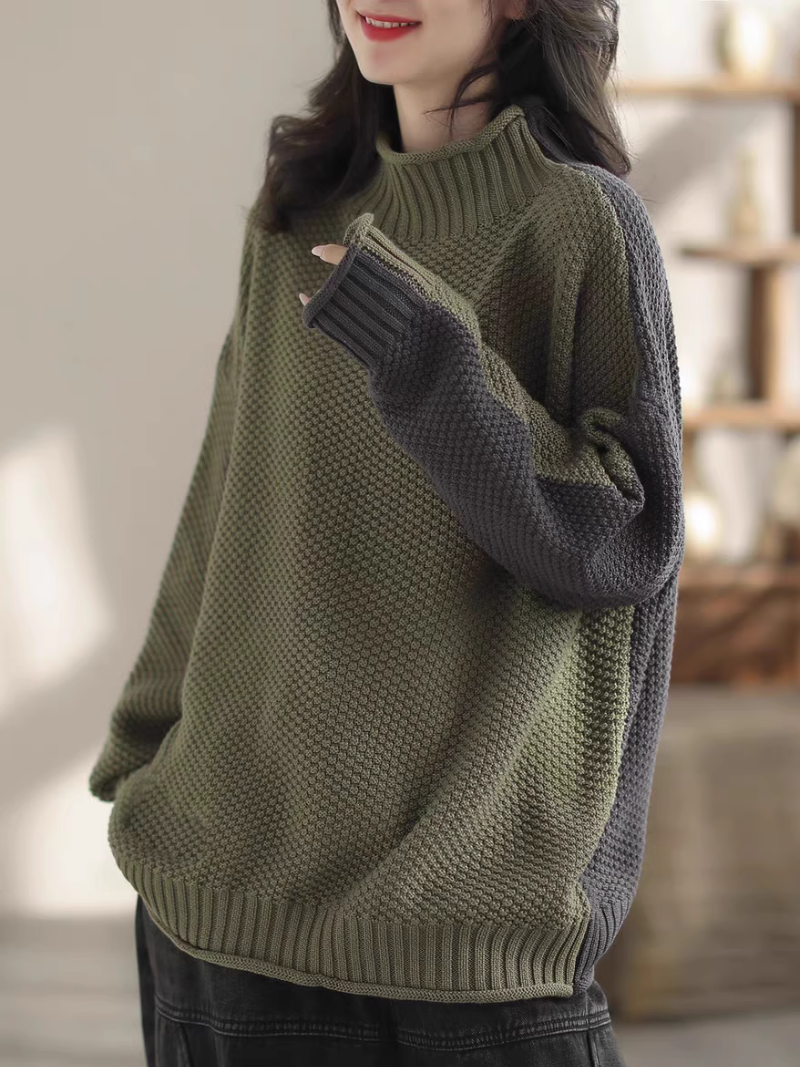 Women's Warm Embrace Turtleneck Loose Casual Sweater