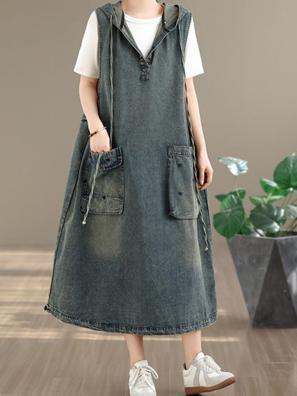 denim dress oversized THE BEST OVERSIZED DENIM JUMPSUIT – AKIRA main image 0