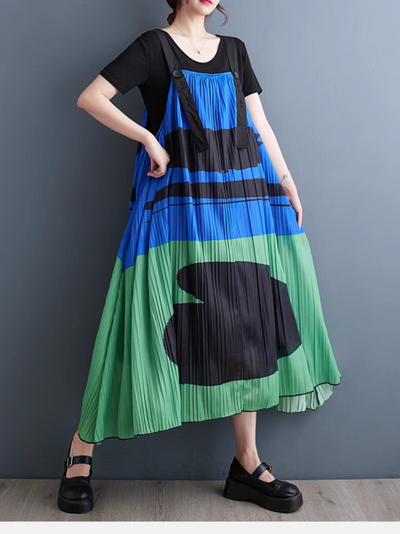 Women's Green Salopette Dress