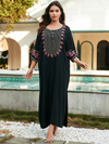 Women's Beach Cover-Up Casual Embroidered A-Line Dress