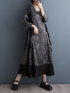 Women Loose and Versatile Frill A-Line Dress