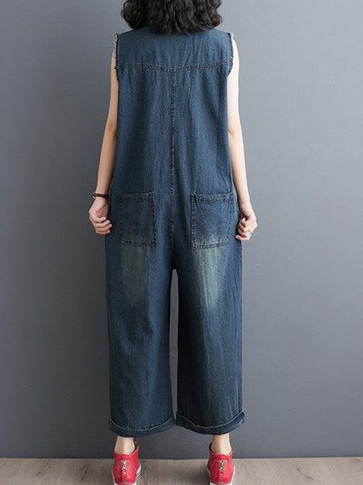 Women's Durability and Comfort Pockets Overalls Dungarees
