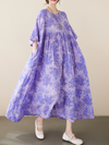 Women's Purple Smock Dress