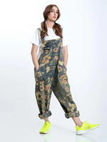 Women's Floral Overalls Dungaree
