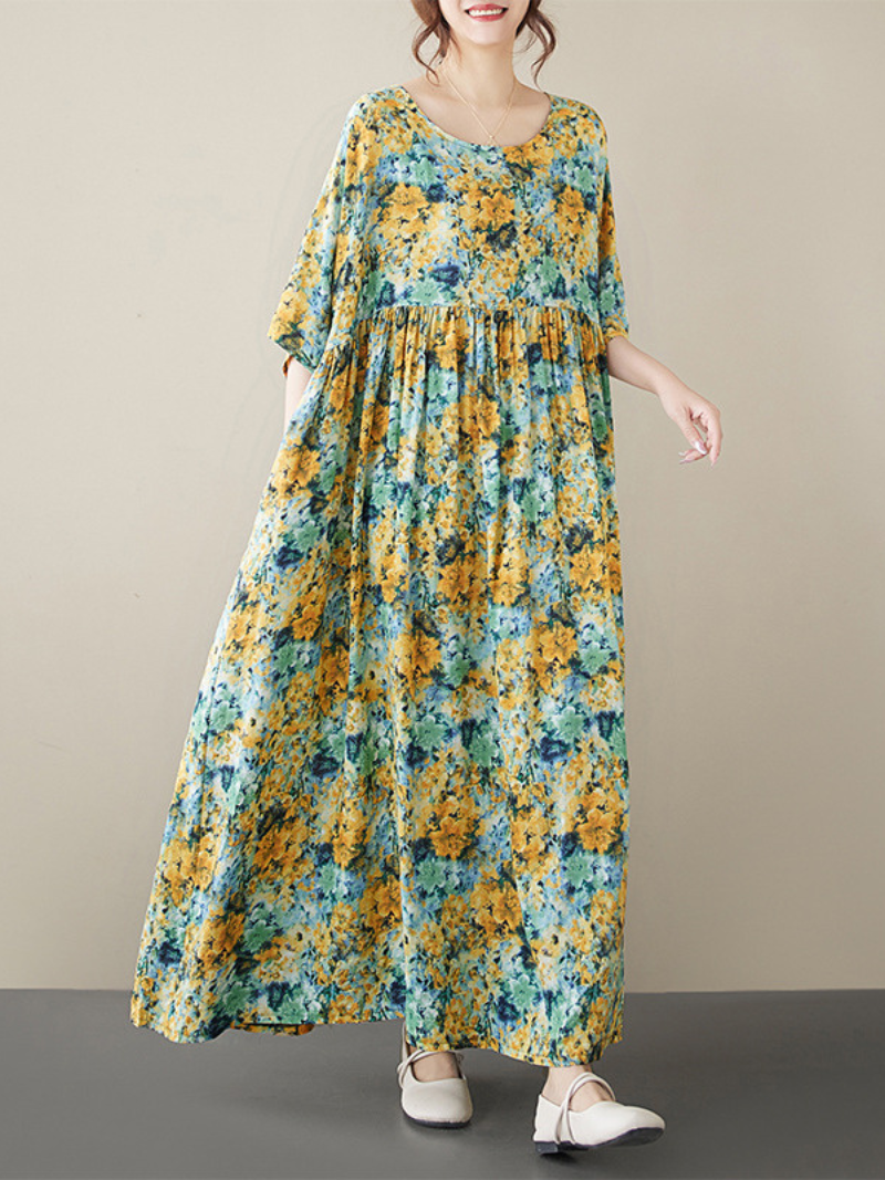 Chic & Flowy Women's Boho Summer Smock Dress