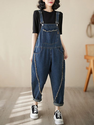 Women's Blue Overall Dungarees