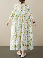 Women's Green Smock Dress