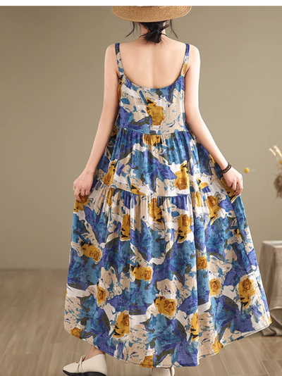 Women's Sunny-Day Style Printed A-Line Dress