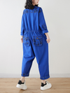 Women's back pockets Overalls Dungarees