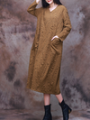 Women's coffee Midi Dress
