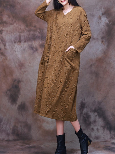 Women's coffee Midi Dress