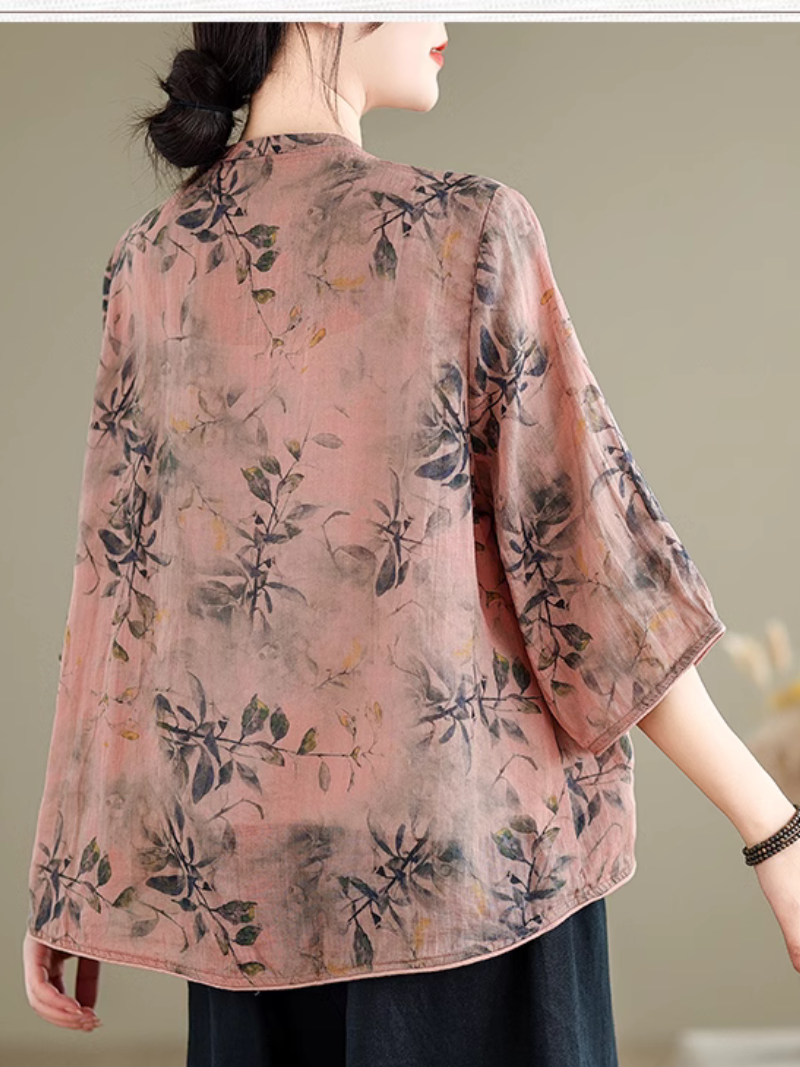 Women's Stylish Everyday Wear Large Size Floral Tops