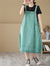 Women's Midi length Salopette Dress