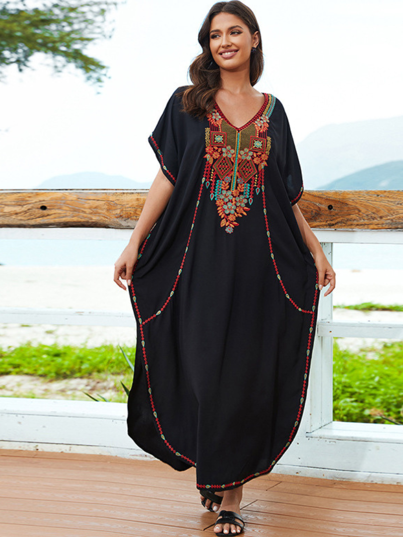 Women's Beautiful Cross-border Loose Plus Size Kaftan Dress