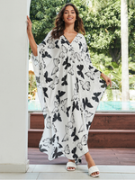 Women's Summer Elevate Beach Cover-Up Long Kaftan Dress