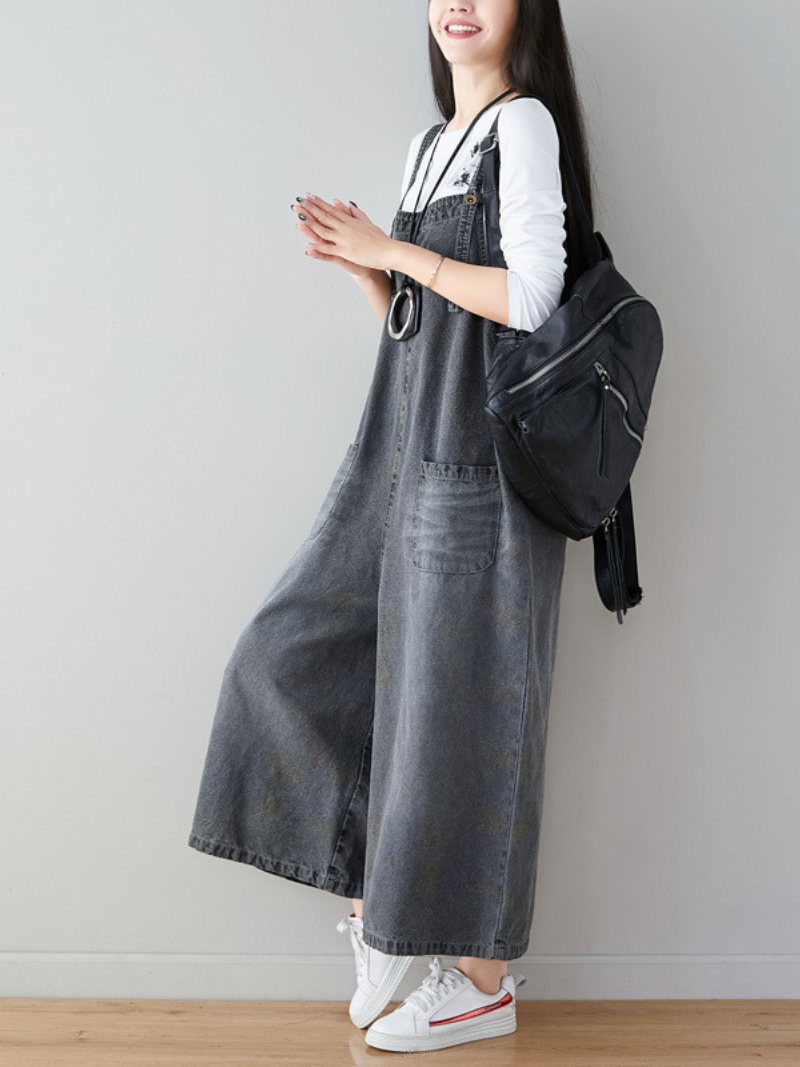 Women's Wide-Leg Dungarees