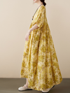 Women's yellow Smock Dress
