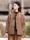 Women's Vintage Comfort and Style Disc Button Coat