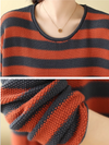 Women's Casual comfort Striped knitted Sweater