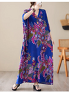 Women's Blue Kaftan Dress