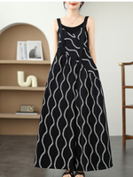Flowy Women's Wide-Leg Summer Print Overall Dungarees | Eva Trends
