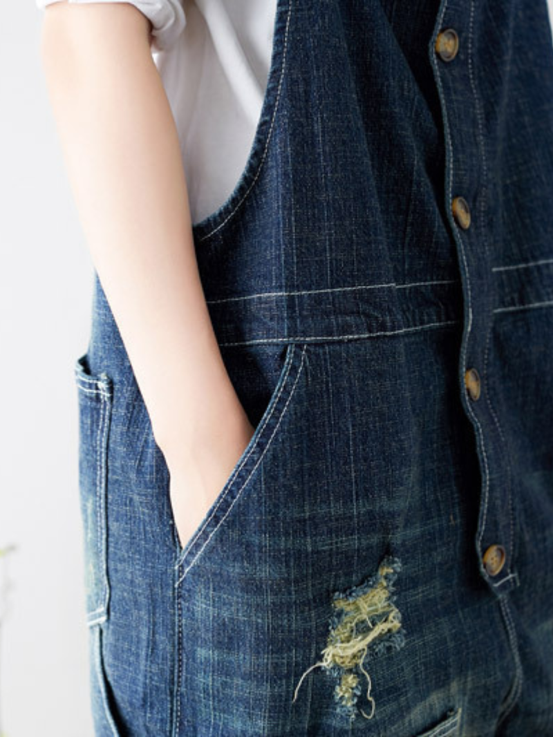 Women Blue Overalls