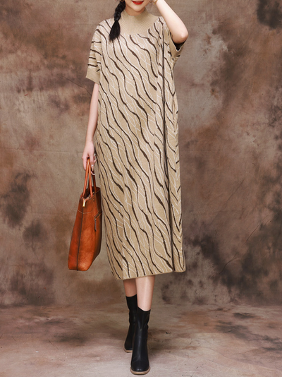 Women's Khaki Midi Dress