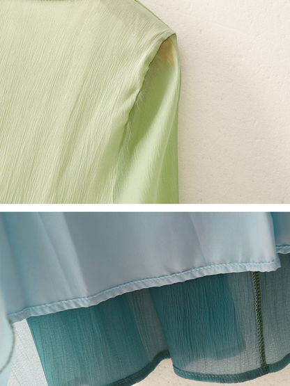 Sheer fabric dress