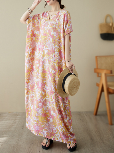 Women's Pink Kaftan Dress
