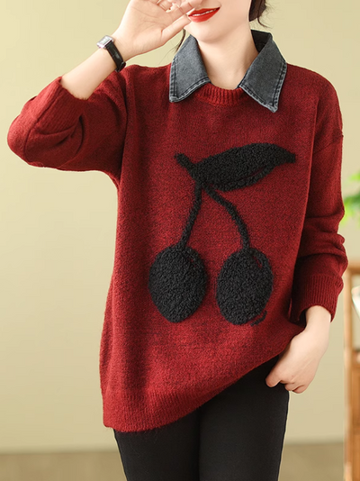 Women's Whimsical Winter Knitwear Sweater