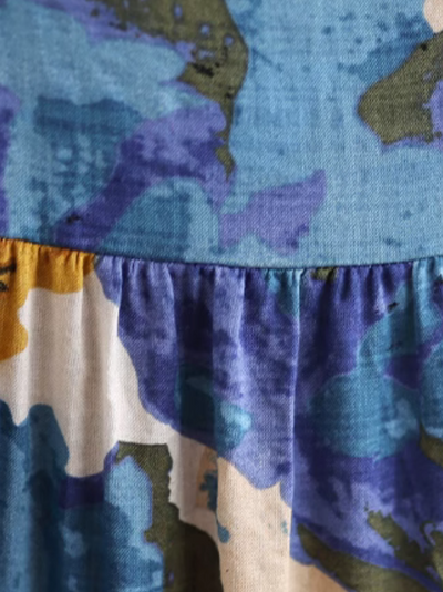 Women's Sunny-Day Style Printed A-Line Dress