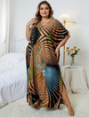 Women's Beachside Beauty Large Size kaftan dress