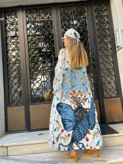 Women's Polyester Kimono Jacket