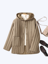 Women's All-Weather Elegance Plaid Hooded Jacket