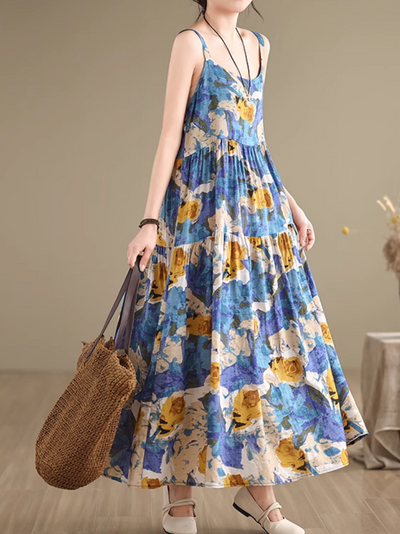 Women's Sunny-Day Style Printed A-Line Dress