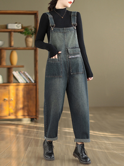 Women's high waist Dungarees